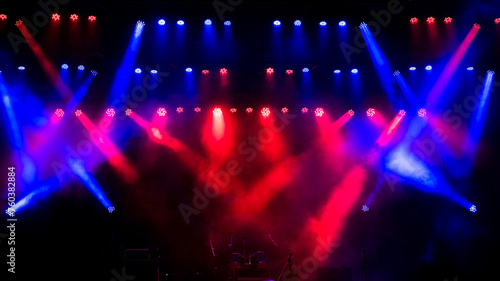 Free scene with multi-colored lighting equipment.