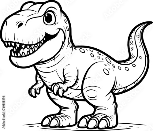 Coloring pages for kids -Tyrannosaurus