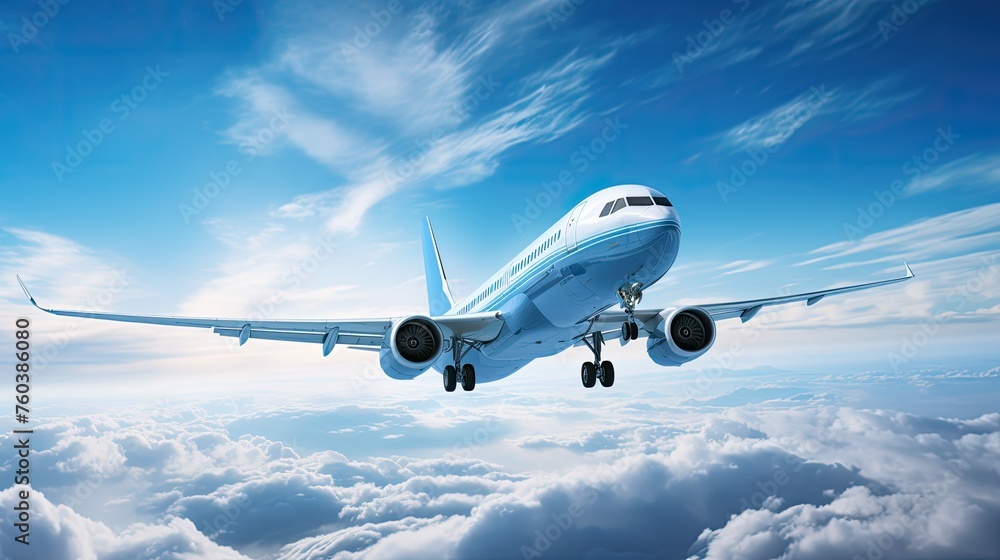 production commercial aircraft manufacturing illustration technology design, development innovation, assembly components production commercial aircraft manufacturing
