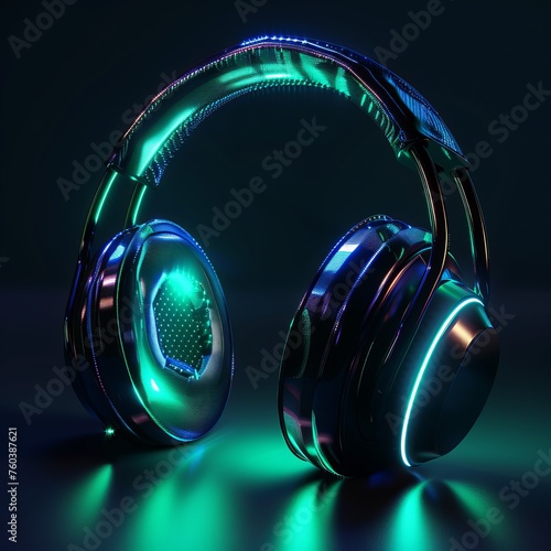 Neon headphones
