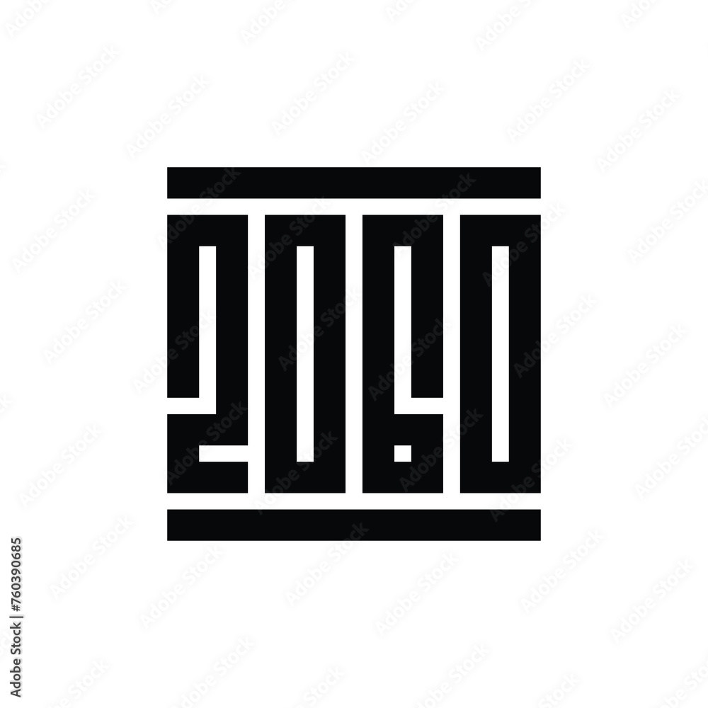 2060 text logo design template, happy new year celebration 2060 text logo design template, happy new year celebration