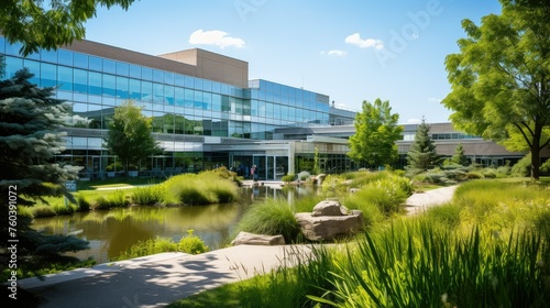 facility ontario hospital building illustration construction architecture, infrastructure modern, technology innovation facility ontario hospital building