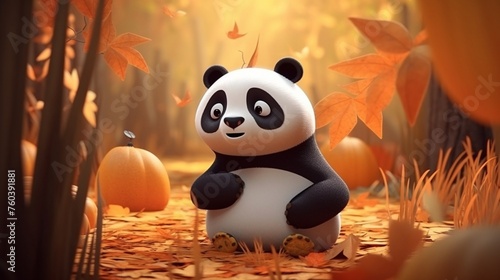 panda in the forest
