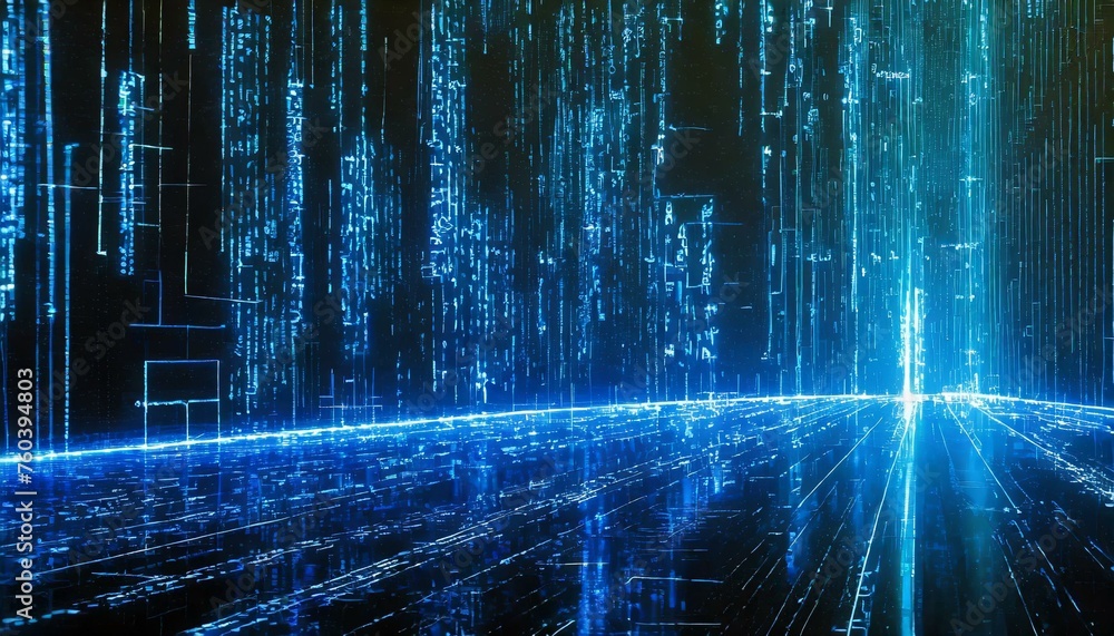Futuristic blue image for use as a background Futuristic blue image for use as a background