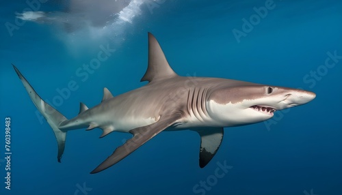 A Hammerhead Shark With Its Distinctive Dorsal Fin © Huda