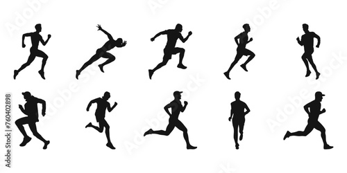 Man Running Silhouette