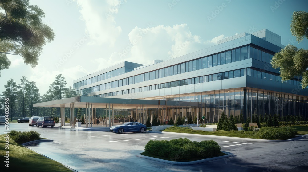 medical healthcare hospital building illustration facility clinic, surgery emergency, staff equipment medical healthcare hospital building