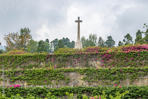 View of the kohima war cemetery in nagaland  India. photo