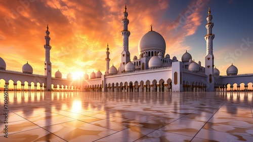 islamic white mosque building illustration dome minaret, prayer faith, spiritual sacred islamic white mosque building