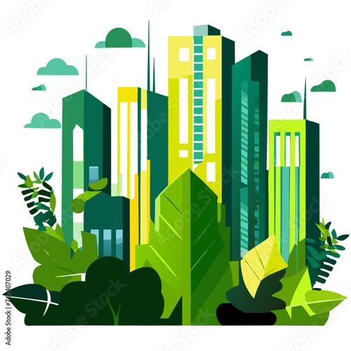 Nature's beauty unfolds in verdant hills and towering trees