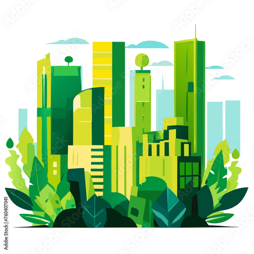 A majestic building stands tall amidst a lush green forest.