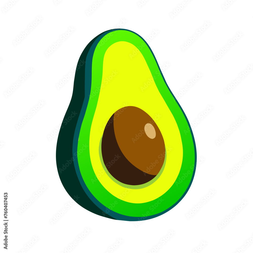 The avocado's green skin and rough texture create a natural and organic aesthetic. The avocado's green skin and rough texture create a natural and organic aesthetic.