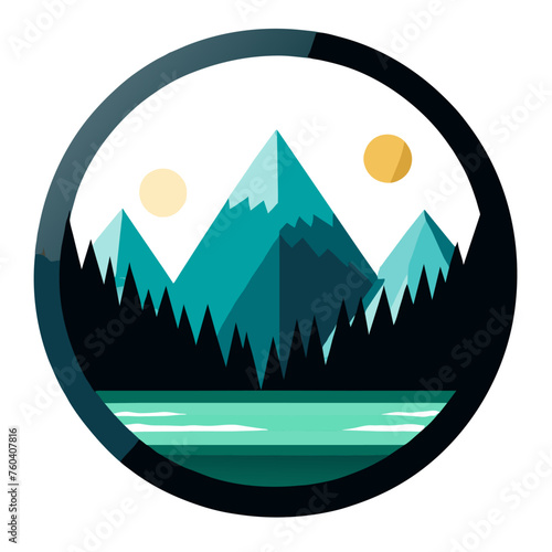 A simple yet elegant badge with a nature-inspired design
