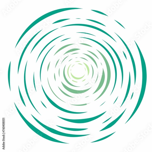 Modern Green Circular Background