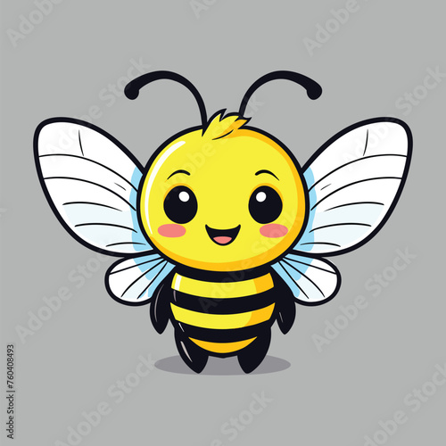 cute bee vector design for kids