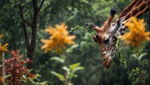 giraffe in the forest