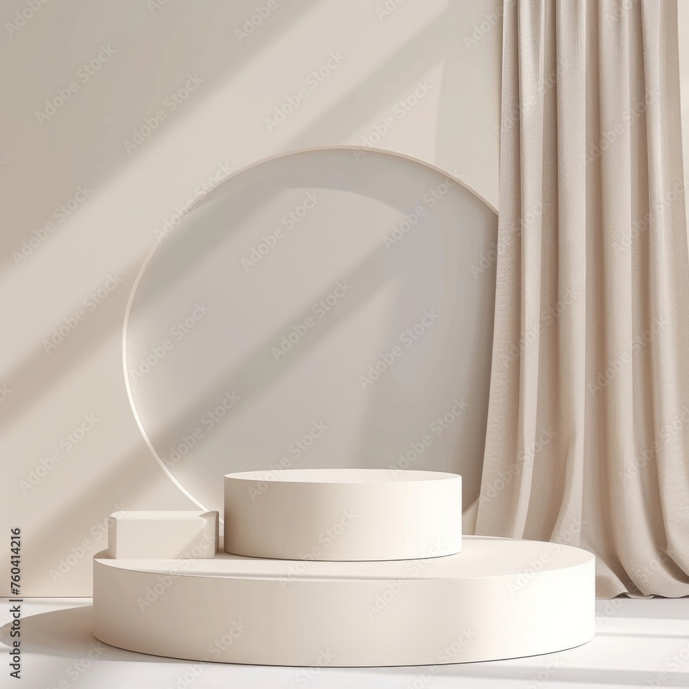 Perfect for beauty product displays, this high-resolution mockup features a minimalist blank podium design set against a hairdressing pattern background, exuding a clean and stylish aesthetic. Perfect for beauty product displays, this high-resolution mockup features a minimalist blank podium design set against a hairdressing pattern background, exuding a clean and stylish aesthetic.
