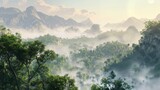 A fragrant planet with 3D-rendered landscapes of cinnamon stick forests and vanilla bean rivers realistic shading and lighting