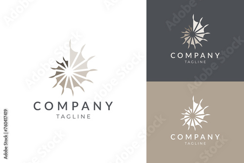 Luxury and elegant  sea shell logo design template