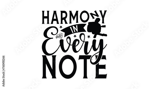 Harmony in Every Note - Playing musical instruments T-Shirt Design, This illustration can be used as a print on t-shirts and bags, stationary or as a poster.