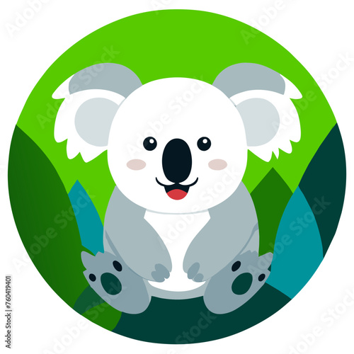 A cute koala clinging to a tree branch, enjoying the natural surroundings.