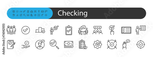 set of checkmark icons, approve, validate, © kornkun
