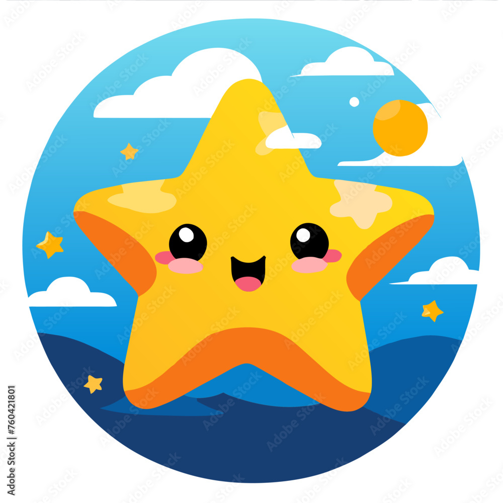 Obraz premium Starfish with five arms in a natural setting.