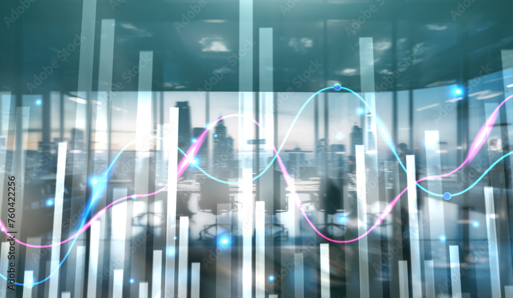 Charts trading modern abstract City background. Mixed Media Charts trading modern abstract City background. Mixed Media