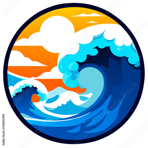 Adorable waves caress the serene shore, embracing nature's playful spirit.