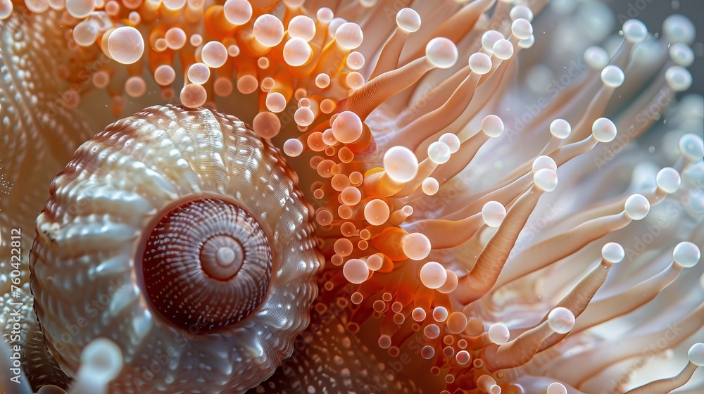 macro photography of shells, coral, anemone, 16:9 macro photography of shells, coral, anemone, 16:9