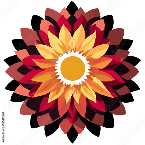 Dahlia nature showcases the vibrant blooms of the dahlia flower against a verdant backdrop.