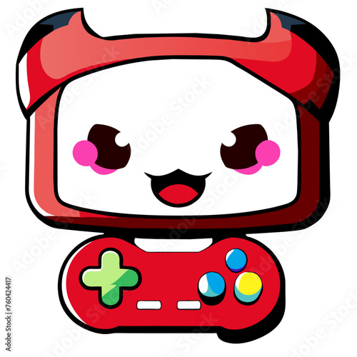 A playful game stick with a charming and adorable design.