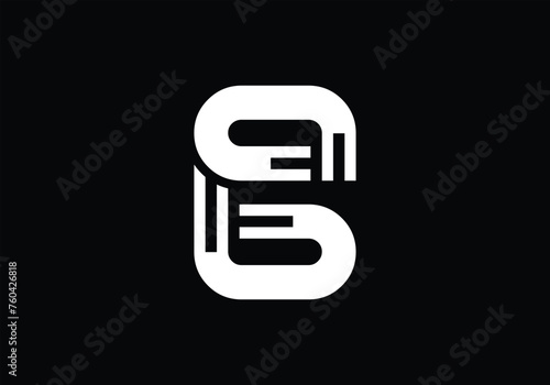 Elegant initial letter AB, BA logo vector, Creative Lettering Logo Vector Illustration.