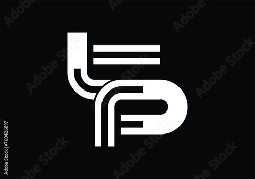 Elegant initial letter TP, PT logo vector, Creative Lettering Logo Vector Illustration.
