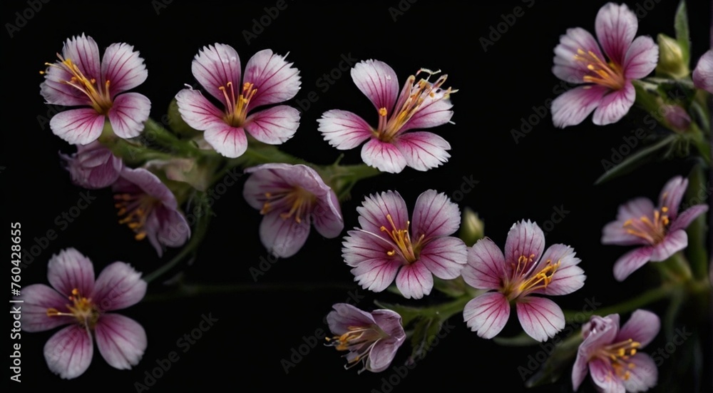 pattern with flowers black background pattern with flowers black background