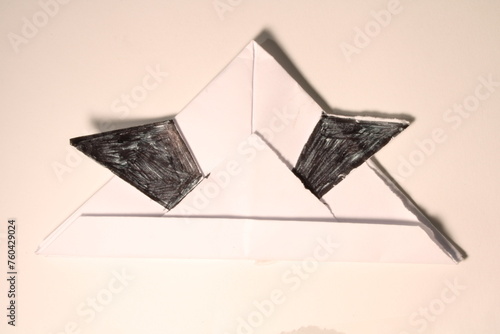 Samurai Hat Folding Paper Origami