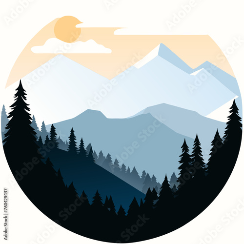 A majestic mountain peak piercing through the clouds, a testament to nature's grandeur.