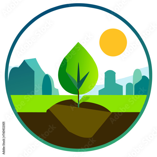 Nature's verdant tapestry unfolds, showcasing the vibrant hues of lush plants.