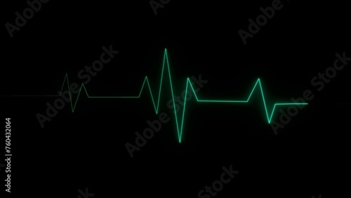 Heart rate monitors electrocardiogram EKG or ECG looping background
