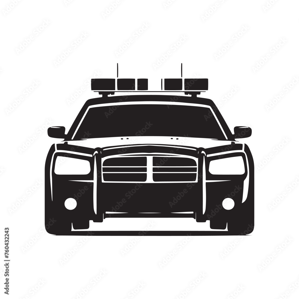 Police Car Silhouette Vector Set for Crime Prevention Designs and Safety-themed Projects, Police car illustration vector. Police Car Silhouette Vector Set for Crime Prevention Designs and Safety-themed Projects, Police car illustration vector.