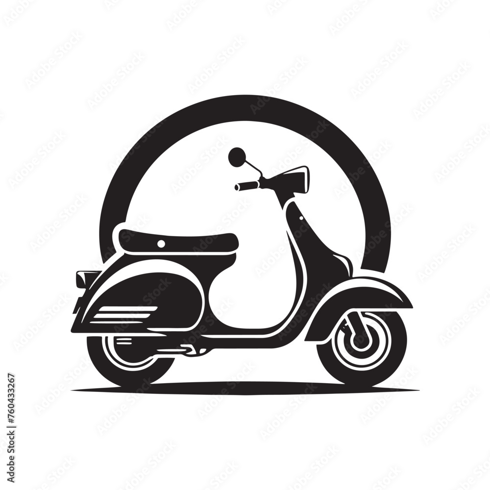 Scooter Silhouette Vector for Urban Commute Designs and City Lifestyle Projects. Scooter illustration, scooter vector Scooter Silhouette Vector for Urban Commute Designs and City Lifestyle Projects. Scooter illustration, scooter vector