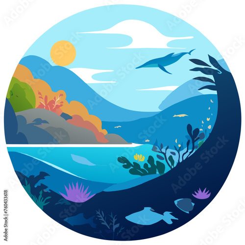 Picturesque seascape with azure waters, golden sands, and lush greenery.