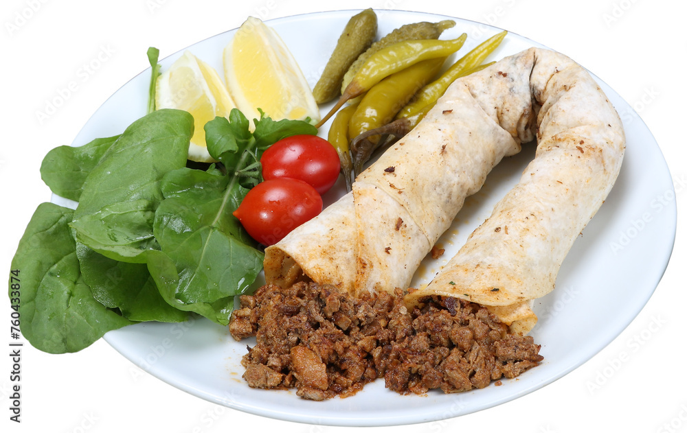 meat tantuni wrapped in lavash meat tantuni wrapped in lavash