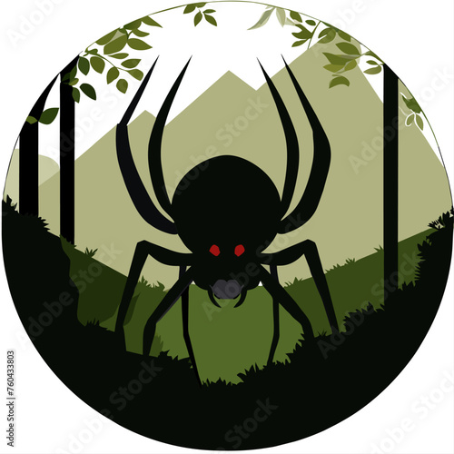 A spider weaves its intricate web, patiently waiting for its next meal.