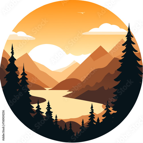 A picturesque summer scene captures the vibrant hues of verdant meadows and azure skies.