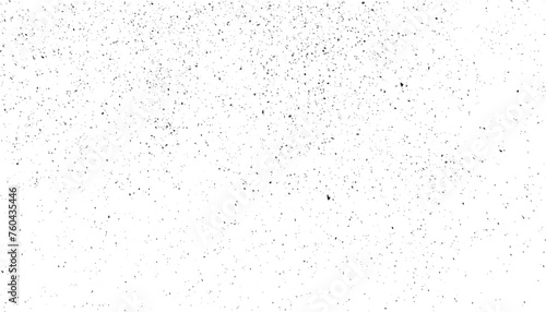 Abstract vector noise. Small particles of debris and dust. Black grainy texture isolated on white background. Dust overlay. Dark noise granules. Digitally generated image. Vector design elements