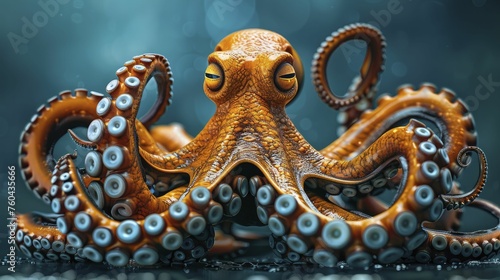 Wallpaper Mural The octopus demonstrates multitasking and comprehensive service by using various tools with each tentacle in customer support. Torontodigital.ca