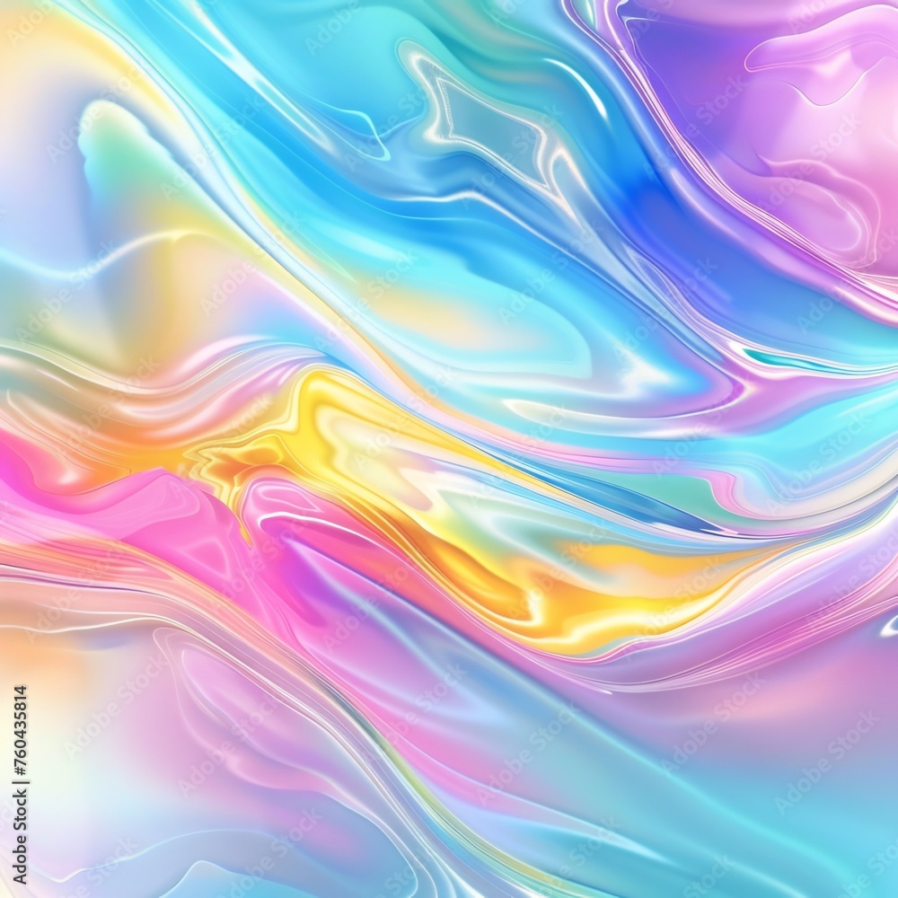 A Colorful, Abstract Painting With a Rainbow of Colors A Colorful, Abstract Painting With a Rainbow of Colors