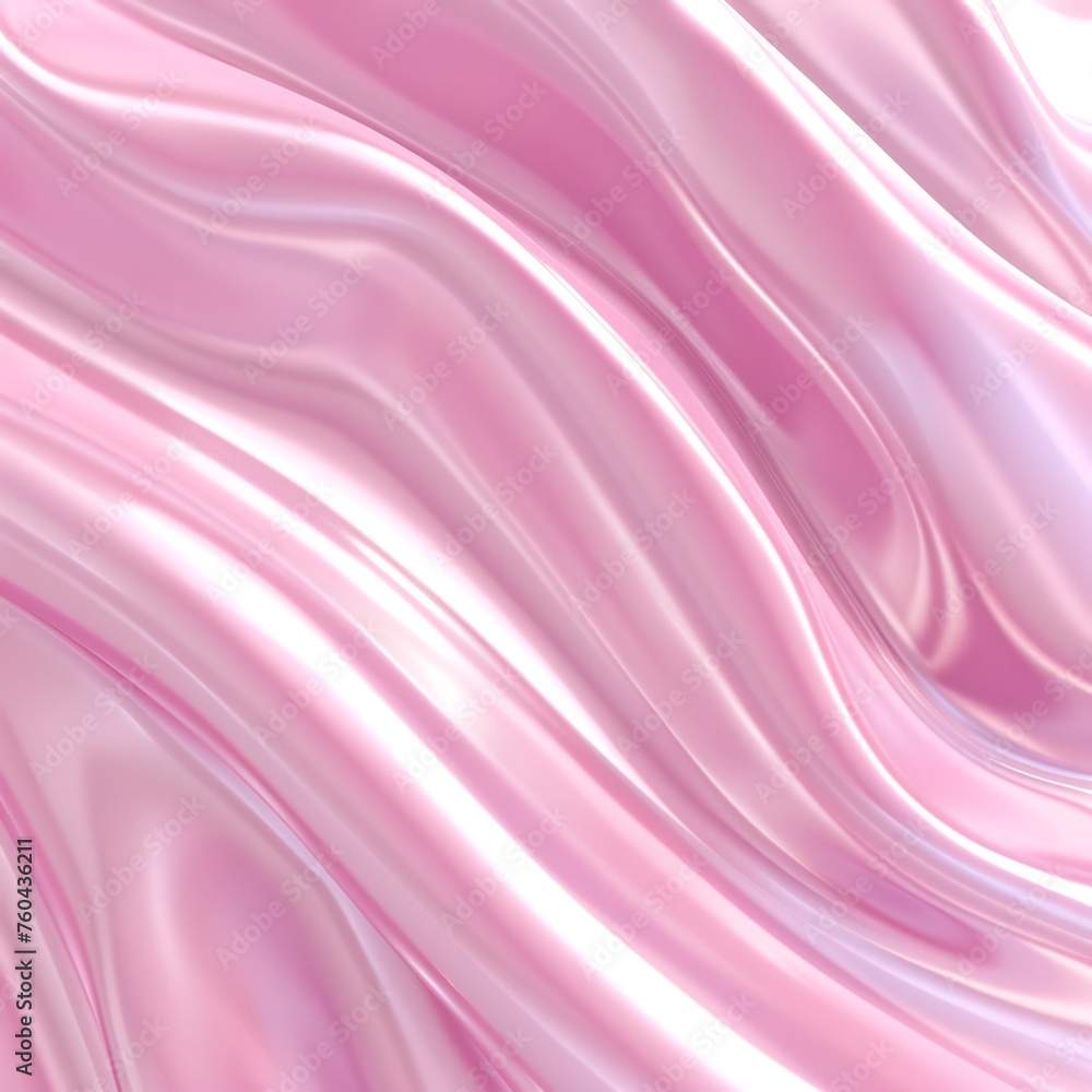 Fototapeta premium A Pink Fabric With a Wave Pattern