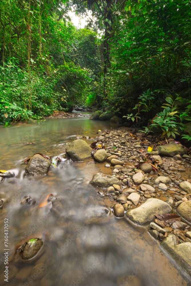 long exposure small river in a tropical forest, Lampung indonesia. Pure nature, ecology, seasons, environmental conservation in Asia. long exposure small river in a tropical forest, Lampung indonesia. Pure nature, ecology, seasons, environmental conservation in Asia.
